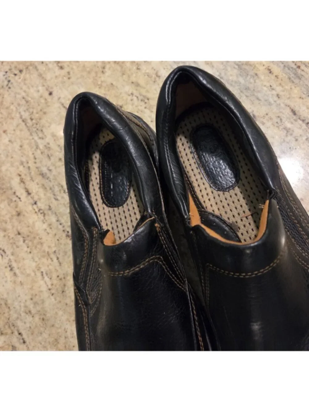 Born Shoes Mens Size 10.5 44.5 M/W BROWN Leather Slip On Casual Loafers M3663
